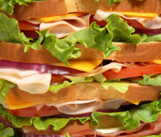 Close up of a sandwich 