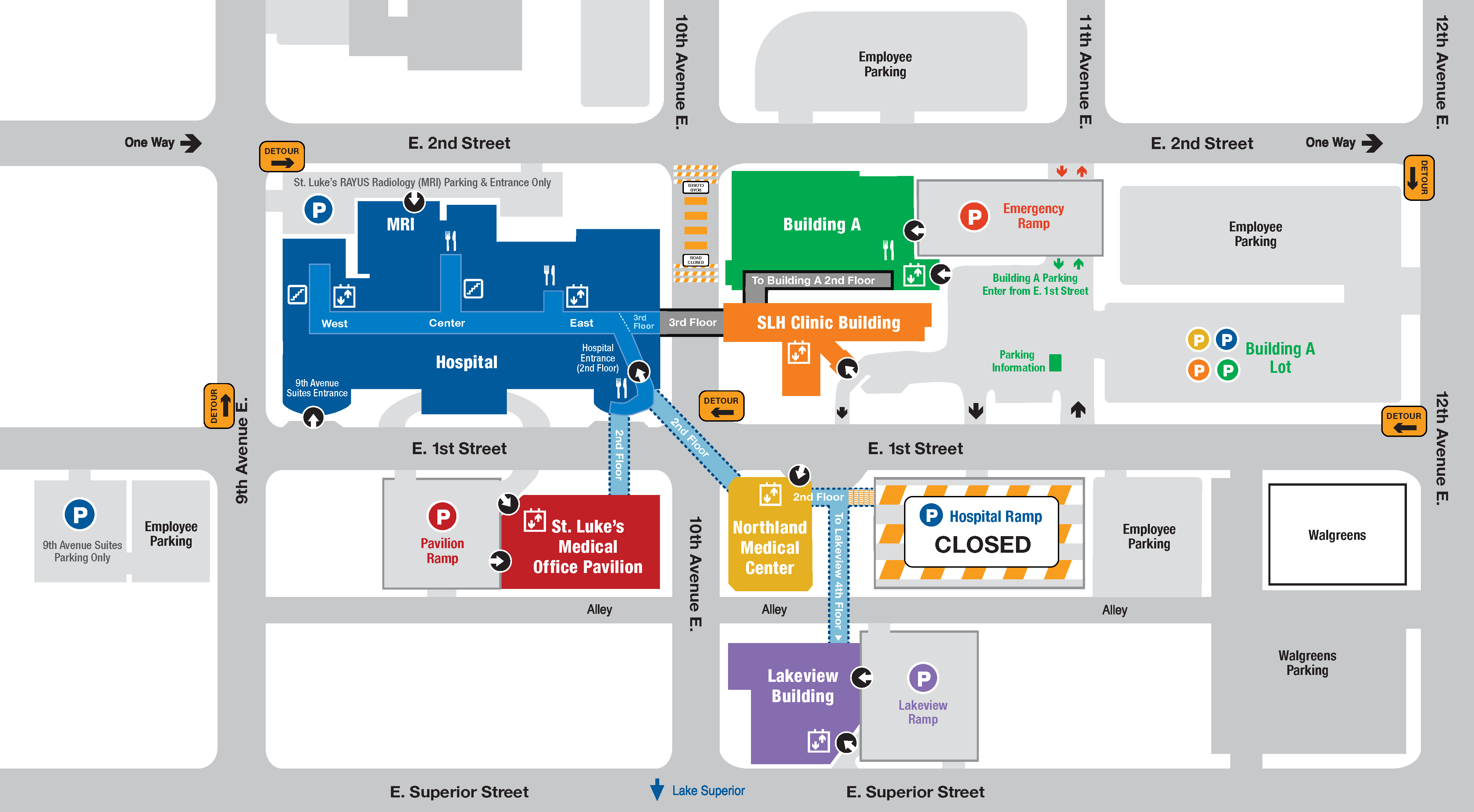 St. Luke's Campus Map