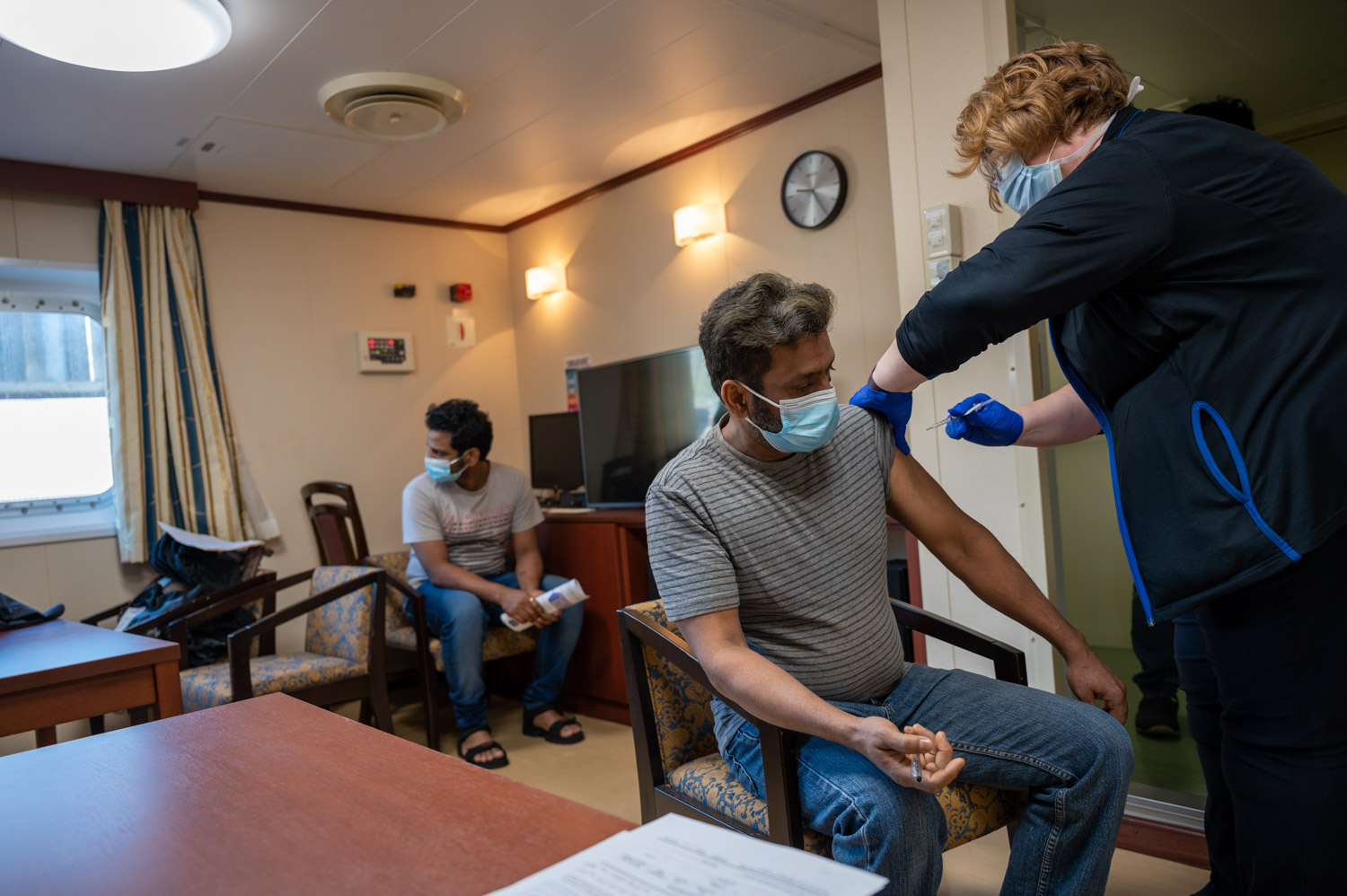 Federal Bering Crew Getting Vaccinated by St. Luke's