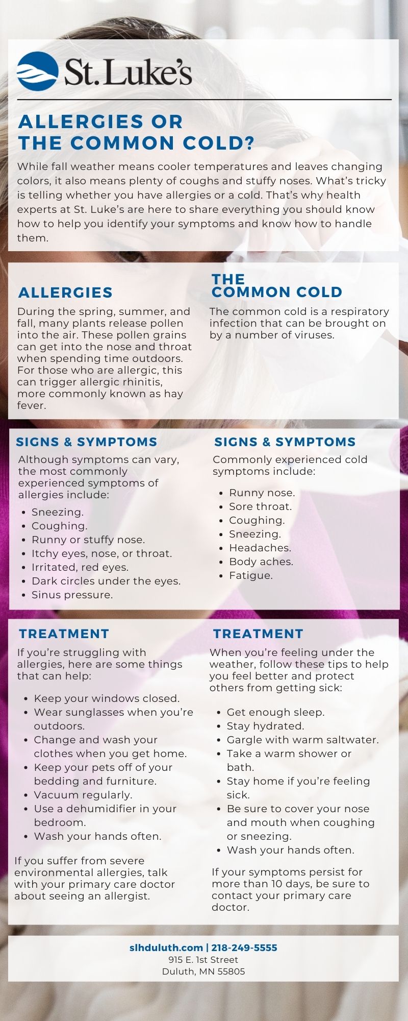 Allergies or the Common Cold? (Infographic)