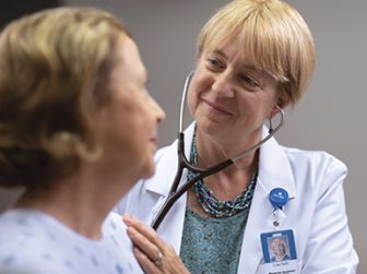 St. Luke's provider with patient