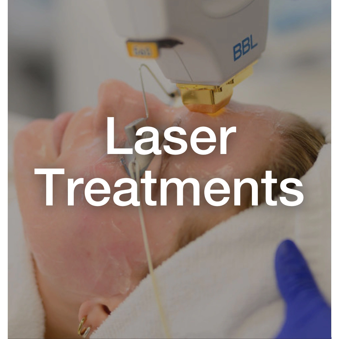 Woman receiving laser treatment at St. Luke's Rejuvenation Center